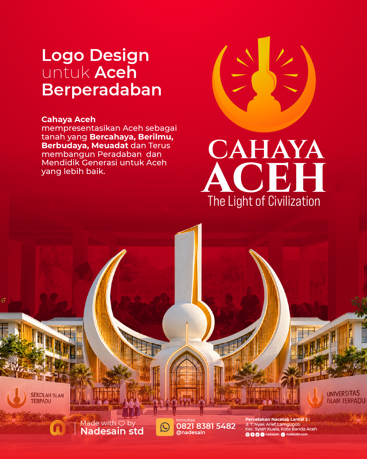 Yayasan Cahaya Aceh — Desain Logo Cahaya Aceh